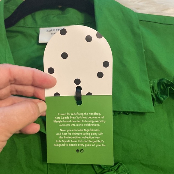 Kate Spade Vibrant Green Maxi Dress size XXL brand new with tag length 50” - Picture 12 of 12